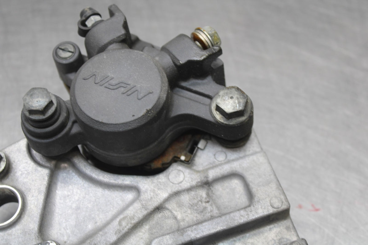 08 SUZUKI SV650 REAR BACK BRAKE CALIPER W MOUNT BRACKET BB846