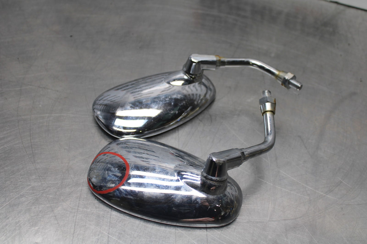 99-09 YAMAHA V STAR 1100 REAR VIEW MIRROR SET PAIR MIRRORS BB853