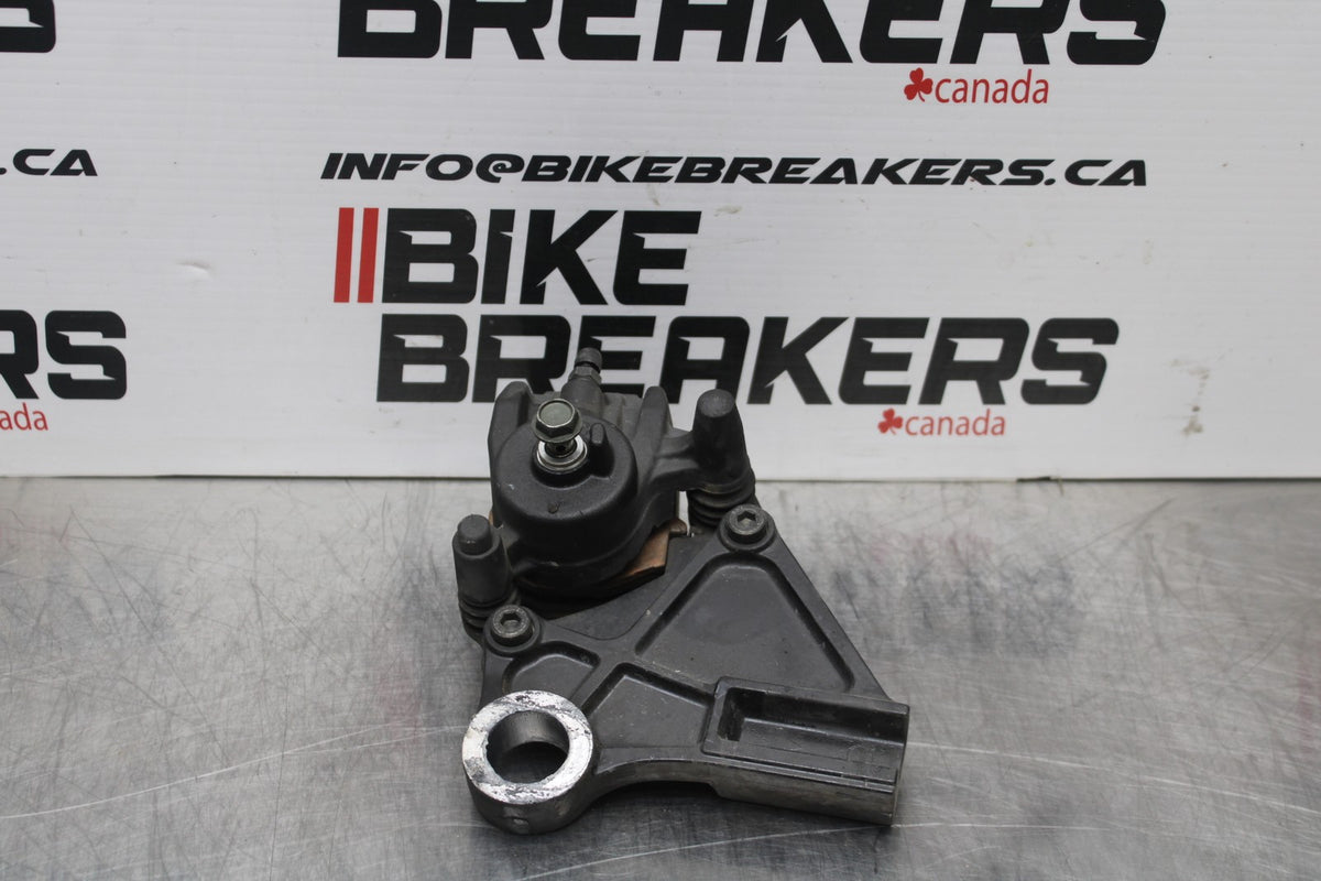 07-08 KAWASAKI NINJA ZX6R REAR BACK BRAKE CALIPER W MOUNT BRACKET BB199