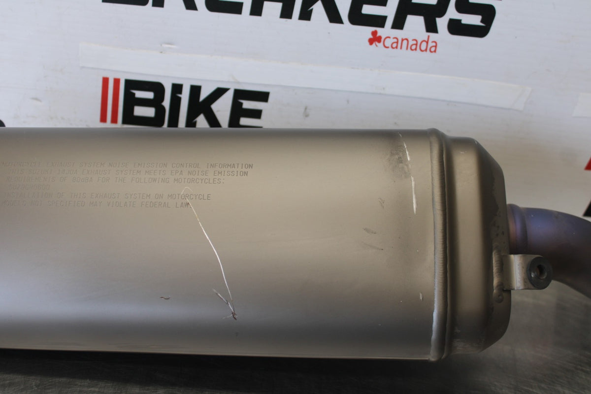 11-26 SUZUKI GSXR750 EXHAUST PIPE MUFFLER SLIP ON CAN SILENCER BB882