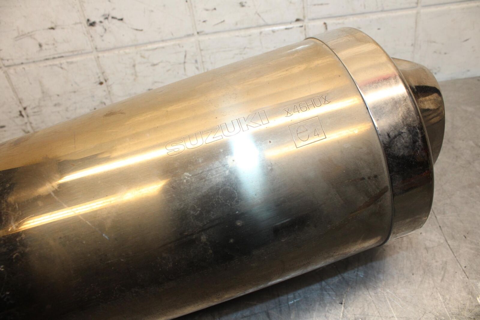 2016 Suzuki Bandit 1250S GSF1250SA ABS EXHAUST PIPE MUFFLER SLIP ON CAN  BB509