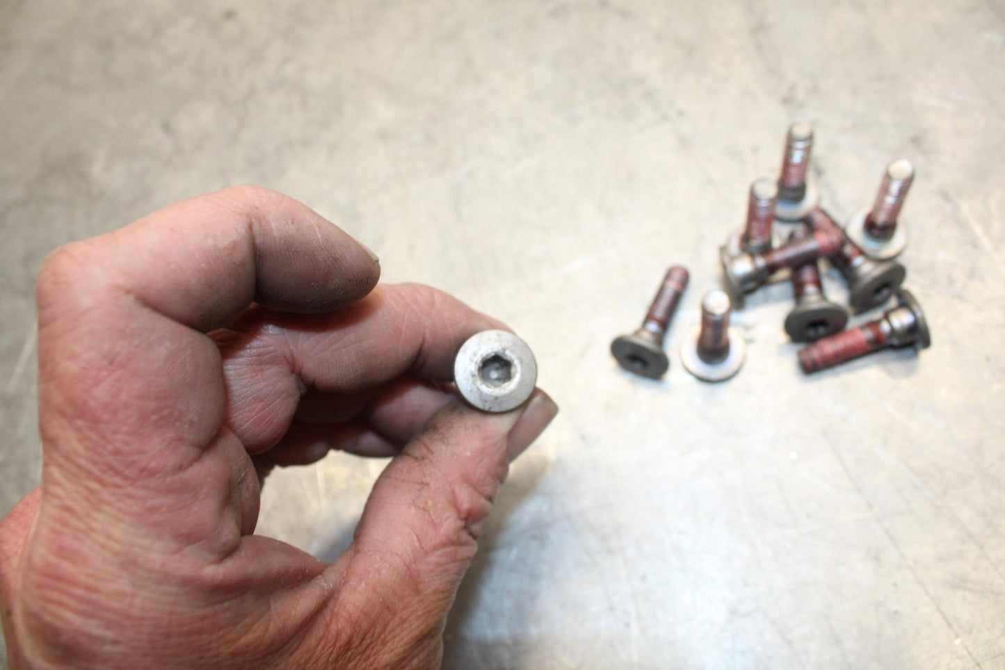 2004 Kawasaki Ninja ZX6RR ZX600M FRONT BRAKE ROTOR BOLTS DISC  SCREW BB43