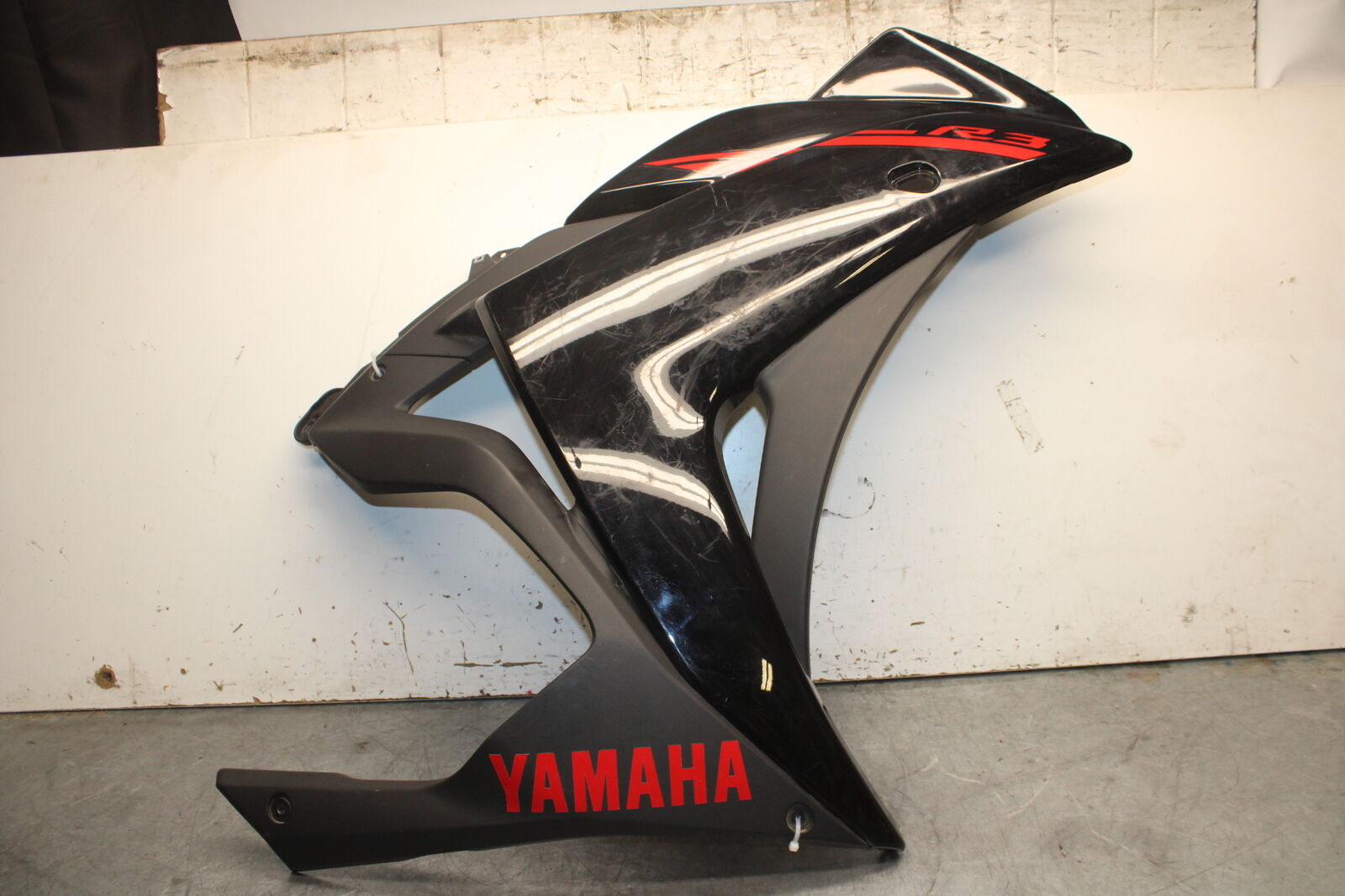 15-17 YAMAHA YZF R3 RIGHT LOWER MID UPPER SIDE FAIRING COWL  BB526