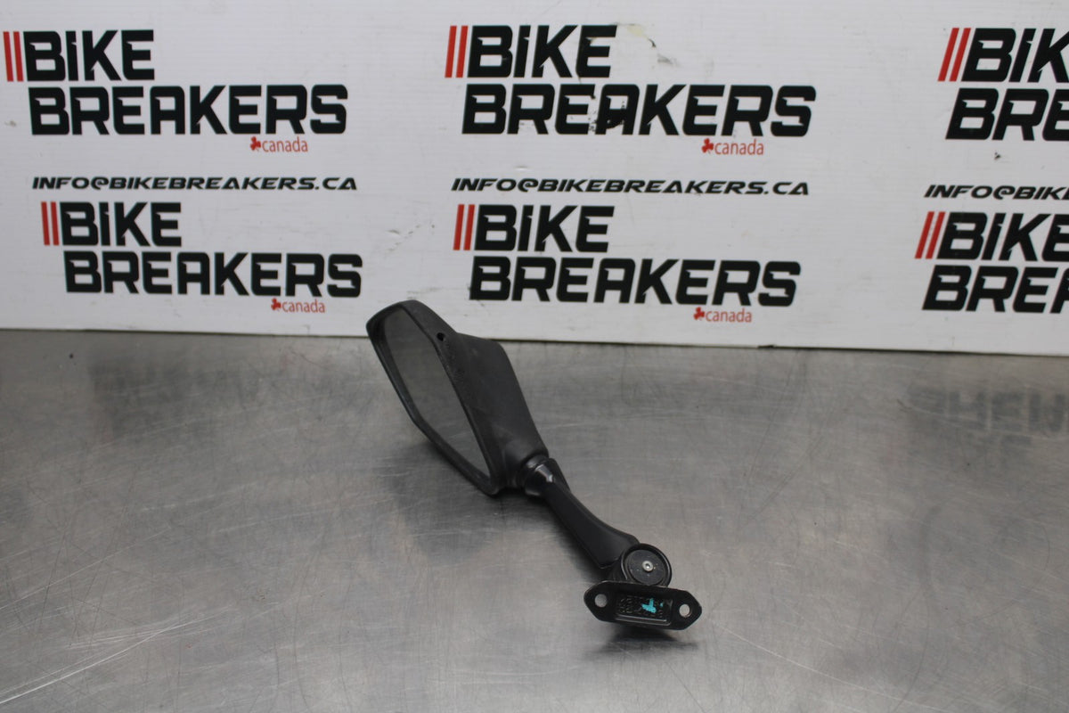 13-18 KAWASAKI NINJA ZX6R RIGHT SIDE REAR VIEW MIRROR BB735