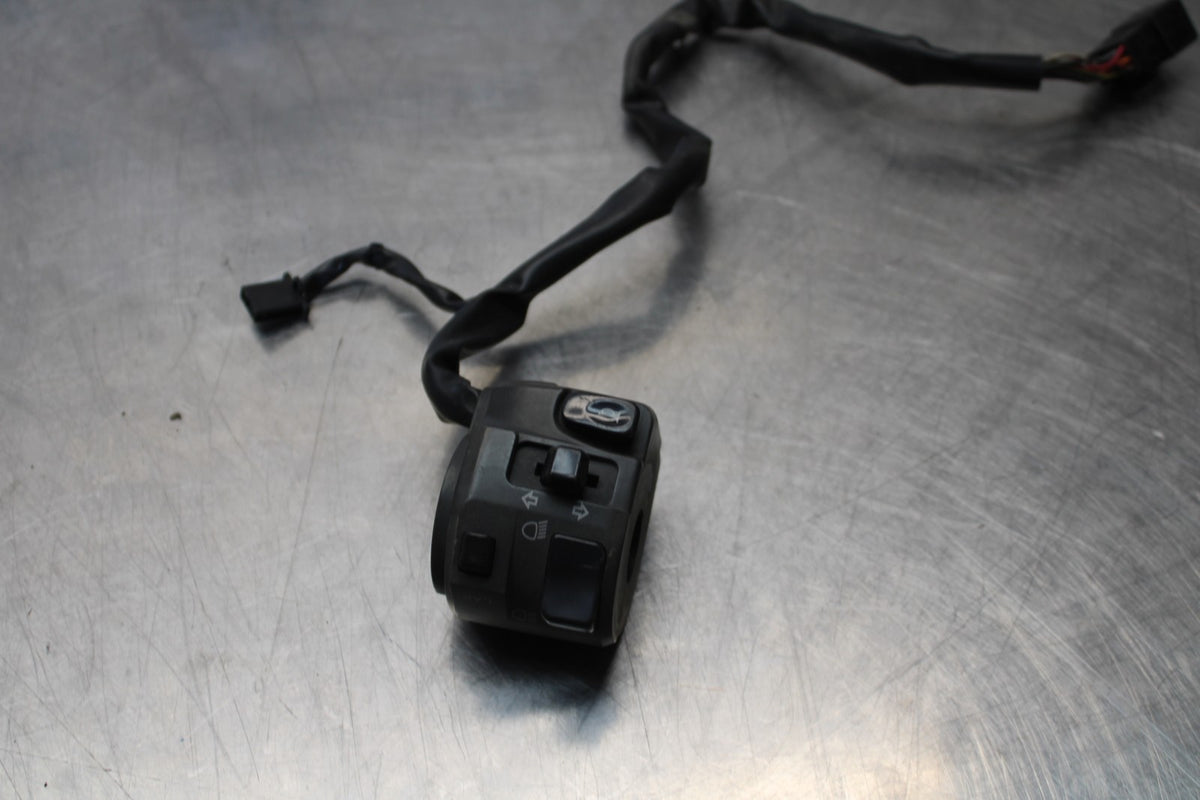 07-08 KAWASAKI NINJA ZX6R LEFT CLIP ON HANDLE HORN SIGNALS SWITCH SWITCHES BB175