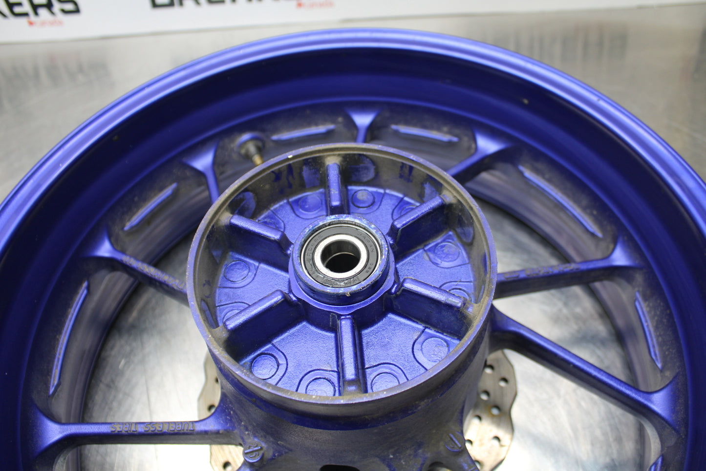 14-17 YAMAHA FZ07 REAR WHEEL BACK RIM & ROTOR BB162