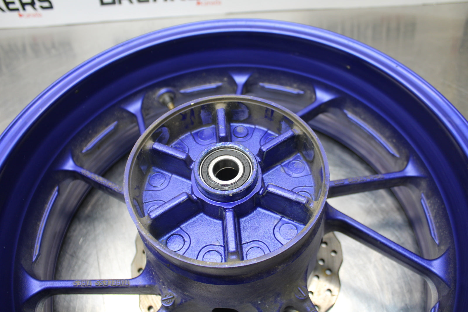 14-17 YAMAHA FZ07 REAR WHEEL BACK RIM & ROTOR BB162