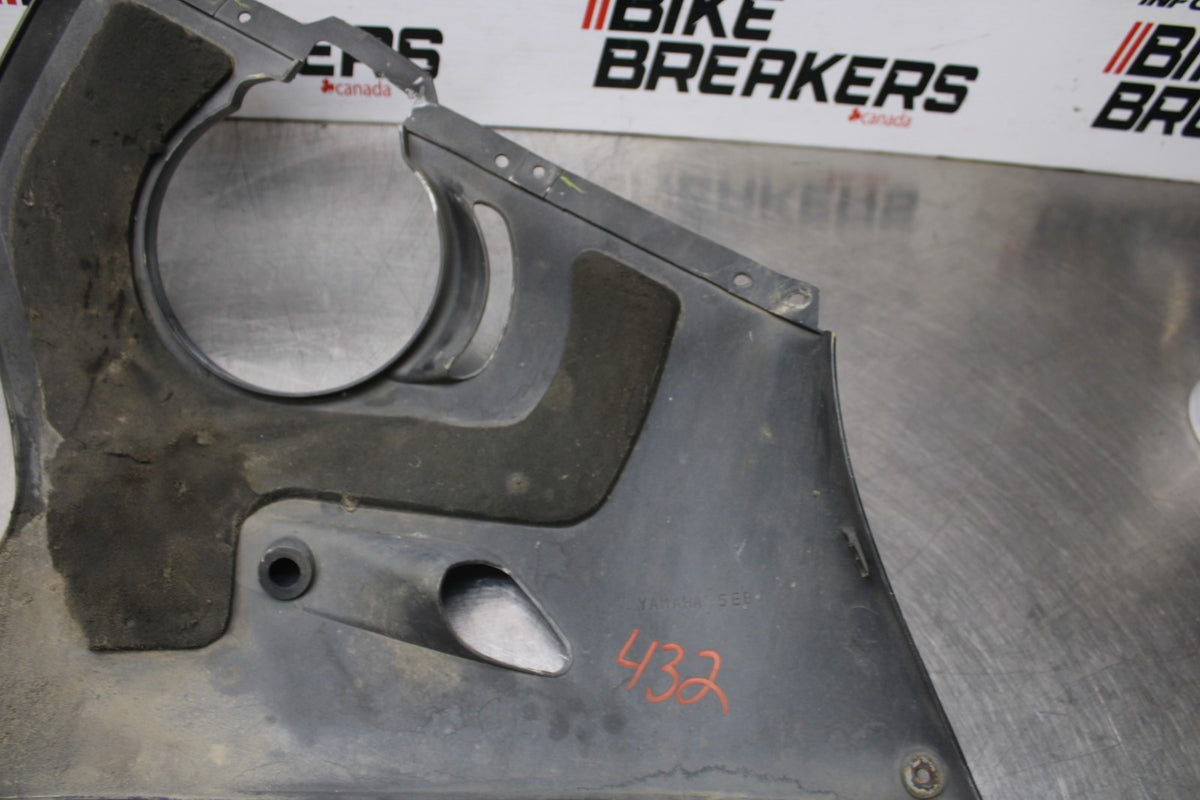04-06 YAMAHA YZF R1 LEFT LOWER BOTTOM BELLY SIDE FAIRING COWL BB432