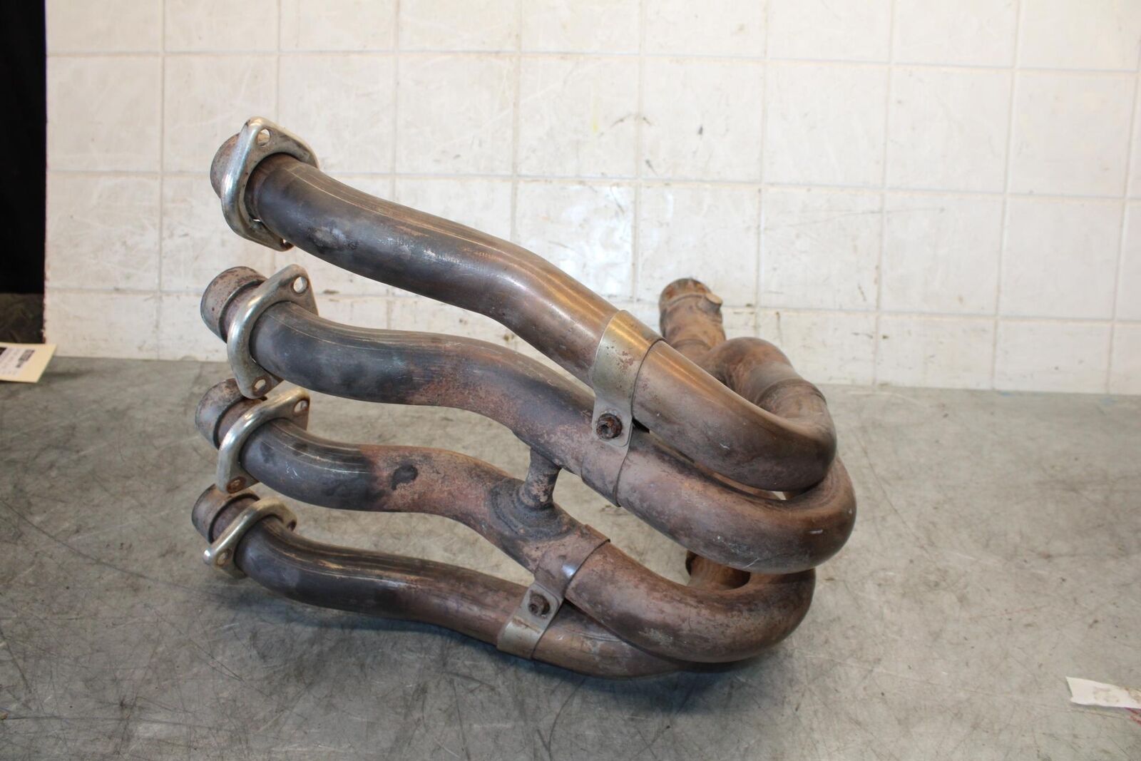 06-07 SUZUKI GSXR750 EXHAUST HEADER PIPES MANIFOLD 14100-02H00 14100-02H10 BB543