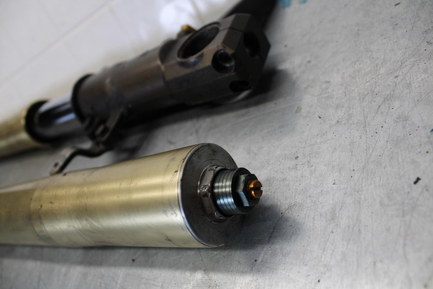 06-07 KAWASAKI NINJA ZX14R FRONT FORKS SHOCK SUSPENSION SET PAIR BB433