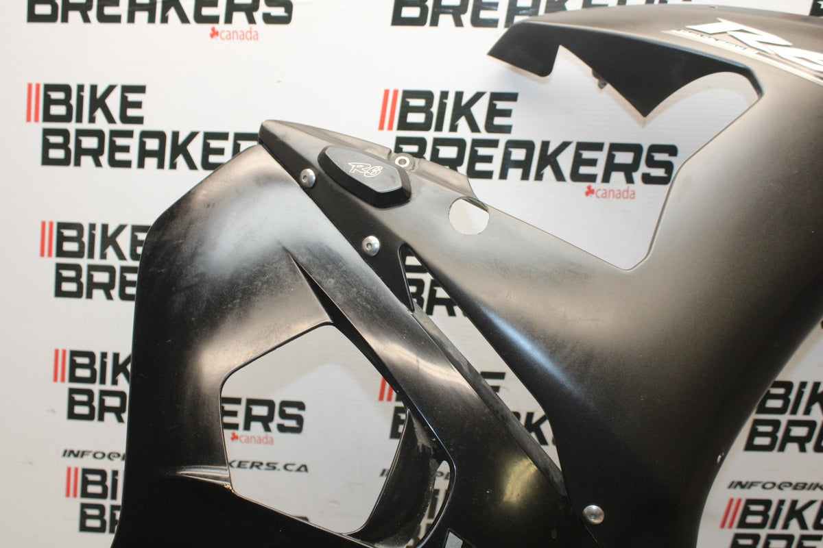 08-09 YAMAHA YZF R6S RIGHT LOWER MID UPPER SIDE FAIRING COWL  BB796