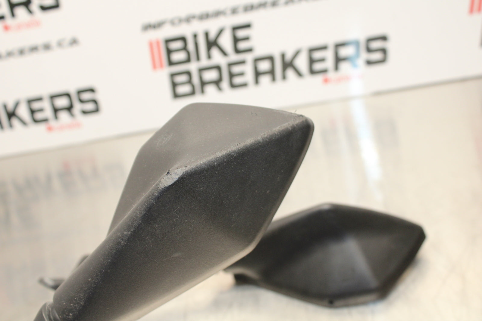 13-17 KAWASAKI NINJA ZX6R ZX636 ABS REAR VIEW MIRROR SET PAIR MIRRORS BB143