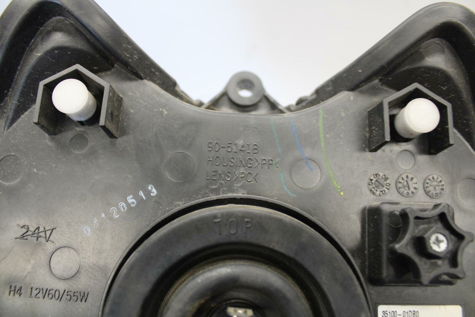 04-09 SUZUKI GS500F FRONT HEADLIGHT HEAD LIGHT LAMP 35100-01DB0-999 BB261