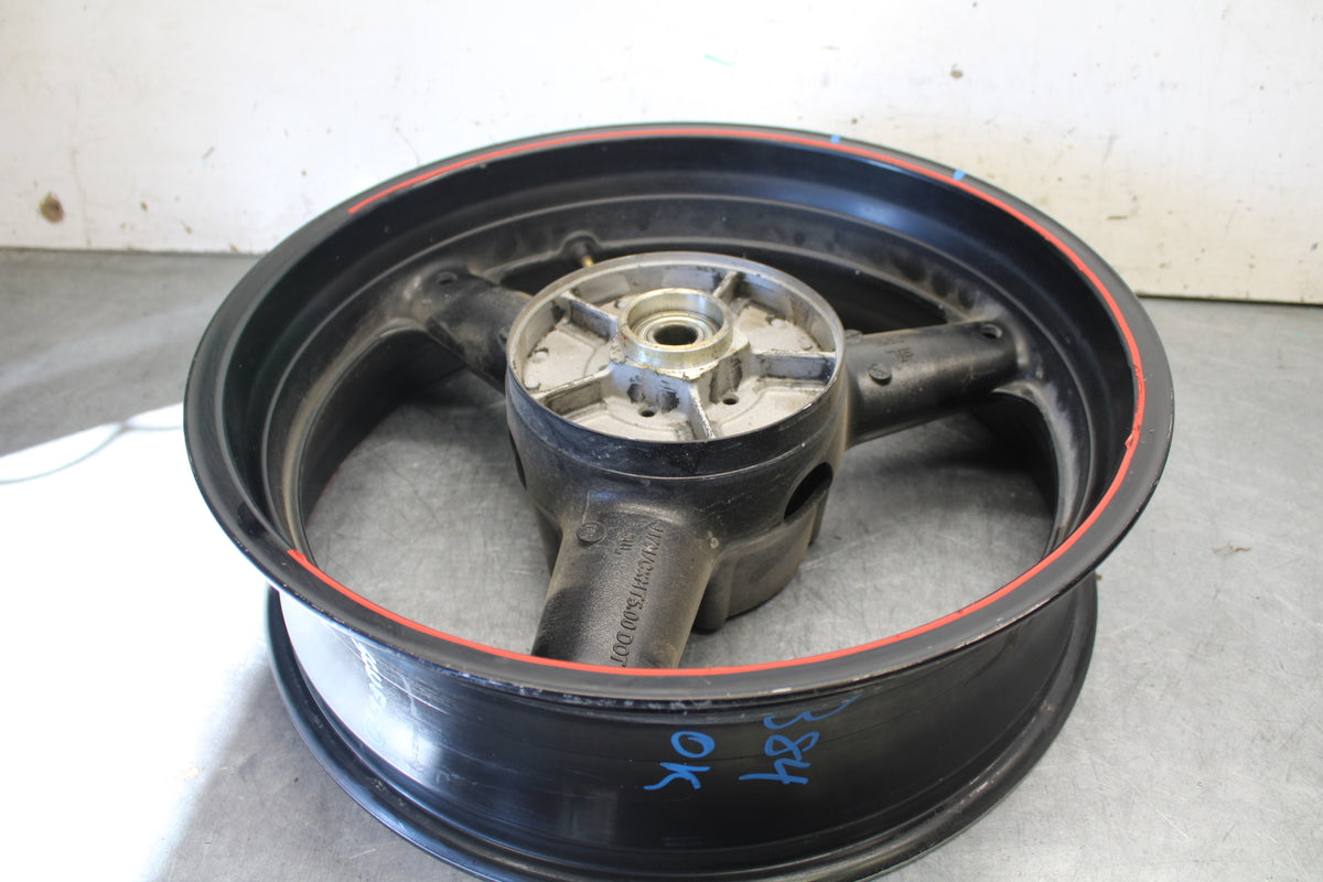 07-12 SUZUKI BANDIT 650F REAR WHEEL BACK RIM BB384