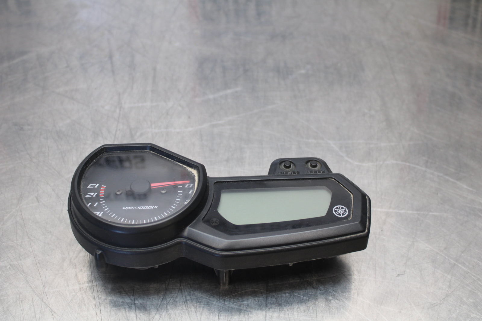 09-15 YAMAHA FZ6R SPEEDO TACH GAUGES CLUSTER SPEEDOMETER TACHOMETER BB161