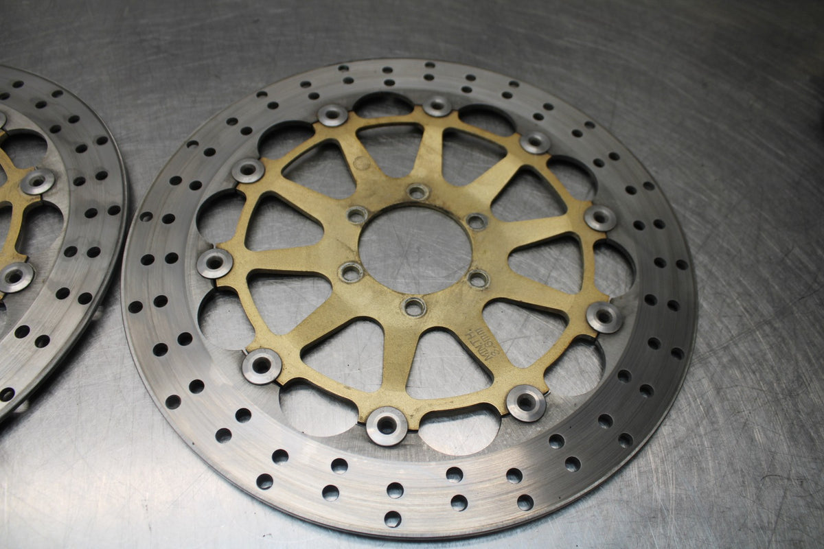 05 DUCATI SUPERSPORT 800 FRONT LEFT RIGHT BRAKE ROTORS DISCS BB913