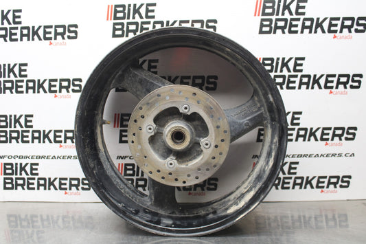 98-05 HONDA SUPER HAWK 1000 VTR1000F REAR WHEEL BACK RIM & ROTOR BB821