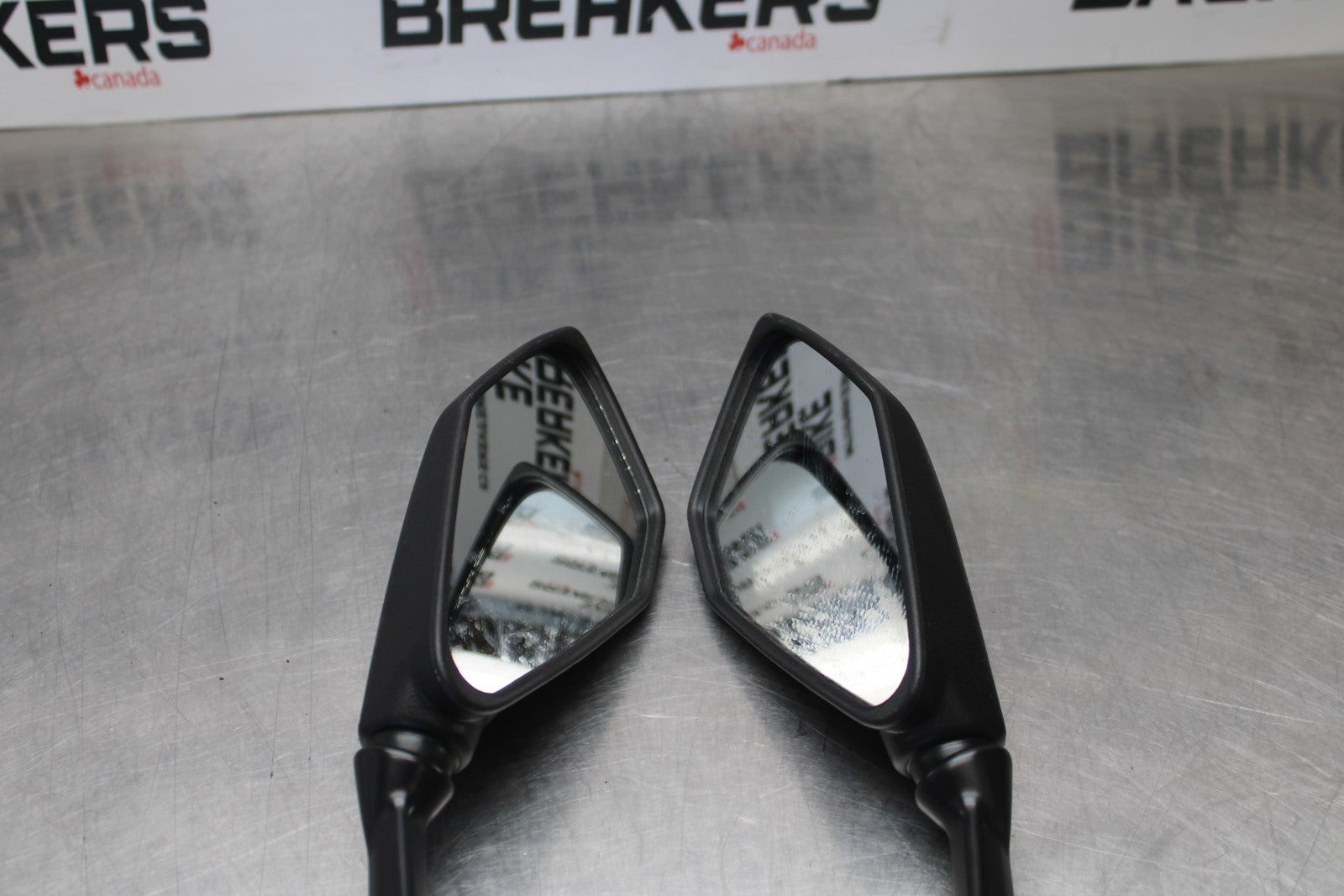 24-25 KAWASAKI NINJA ZX4R REAR VIEW MIRROR SET PAIR MIRRORS BB610