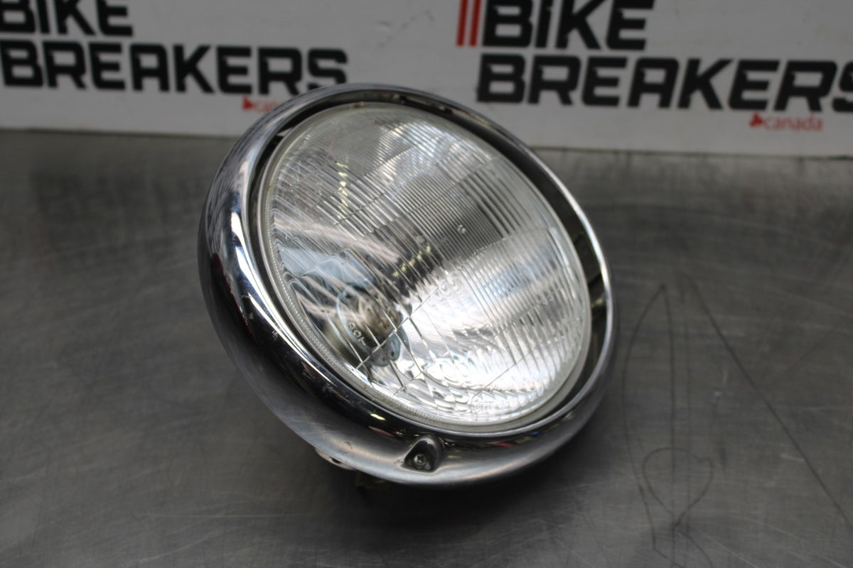 99-09 YAMAHA V STAR 1100 SINGLE HEADLIGHT HEAD LAMP LIGHT BB853