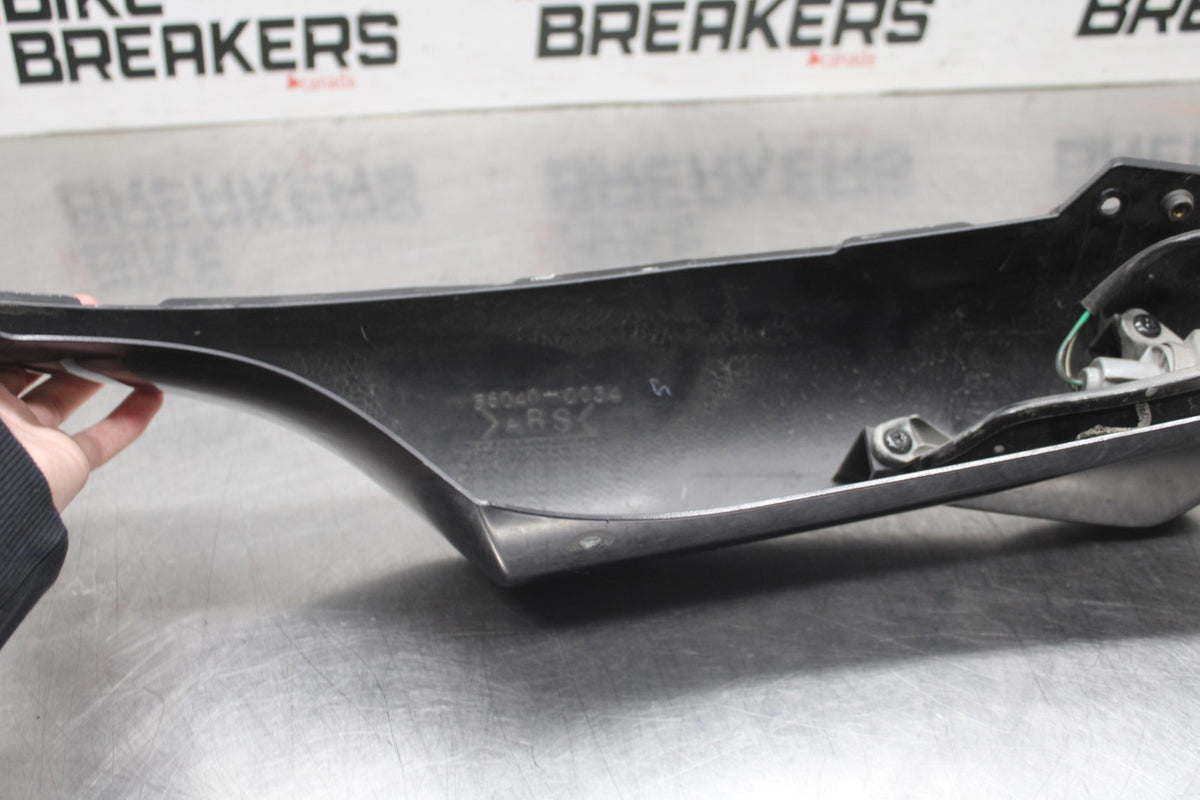 08 KAWASAKI NINJA ZX10R RIGHT REAR BACK TAIL FAIRING COWL SHROUD BB932