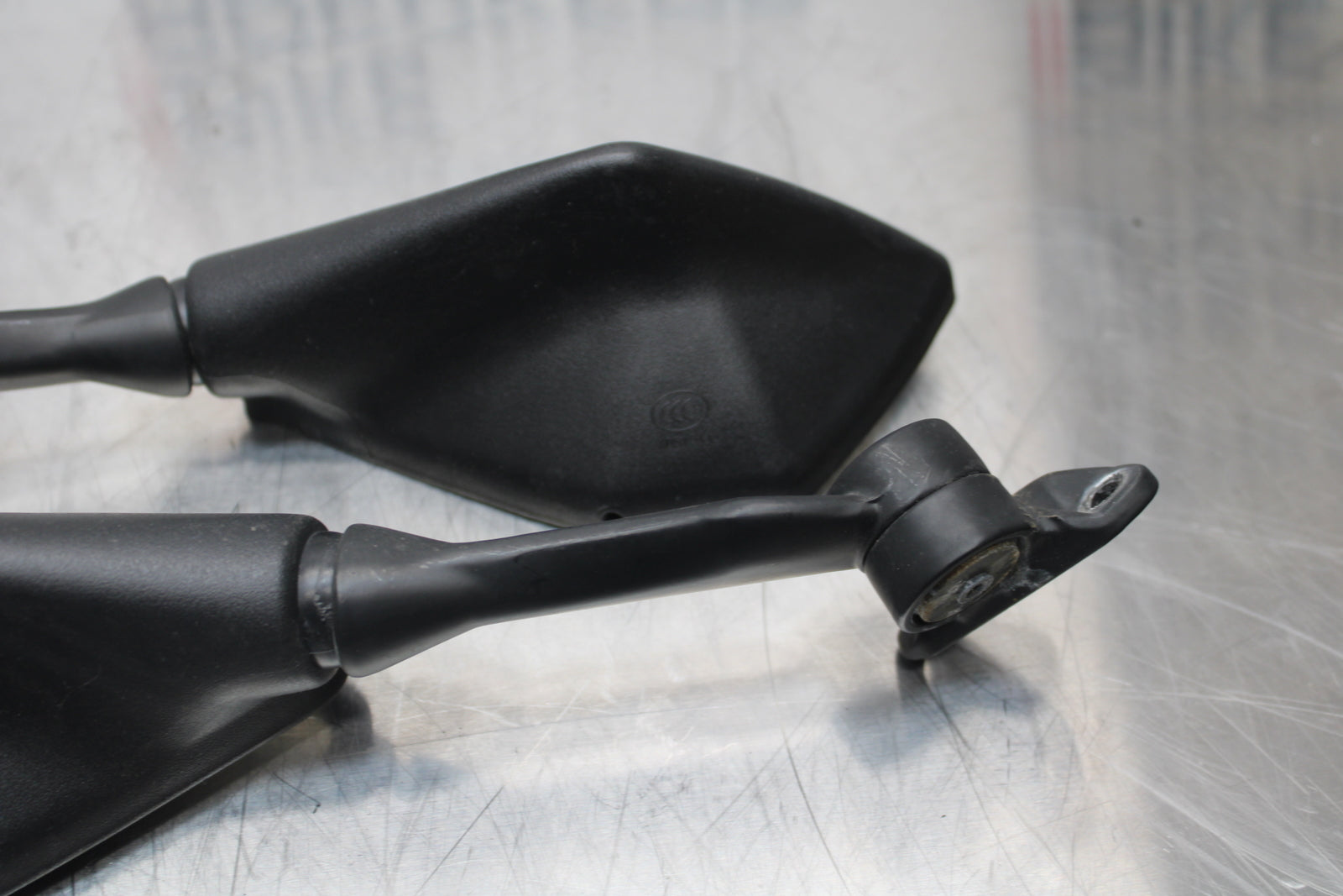 13-17 KAWASAKI NINJA ZX6R ZX636 ABS REAR VIEW MIRROR SET PAIR MIRRORS BB143