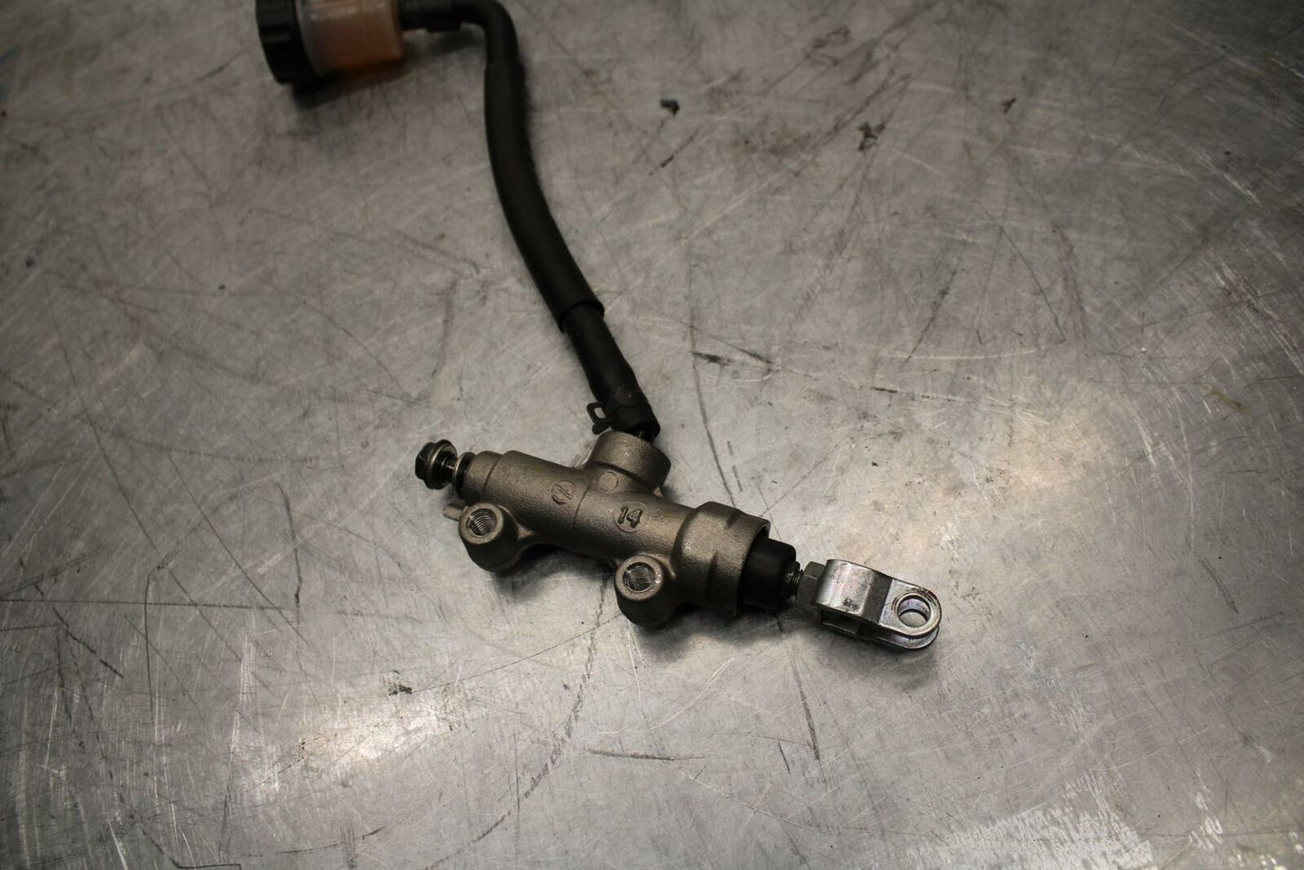 10-13 KAWASAKI Z1000 REAR BACK BRAKE MASTER CYLINDER W RESERVOIR  BB421