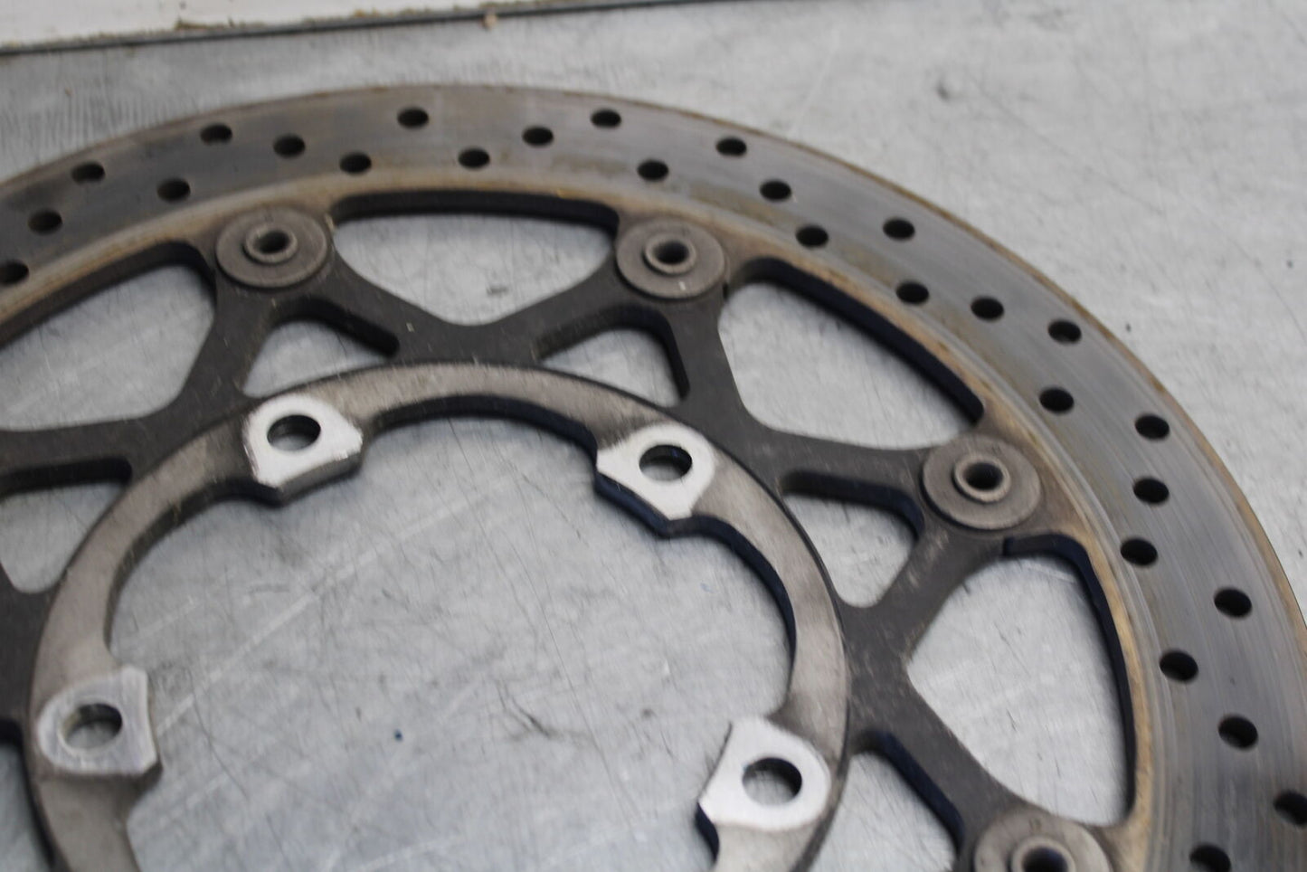 05-06 SUZUKI GSXR1000 FRONT LEFT RIGHT BRAKE ROTORS DISCS 59210-41G00 BB677