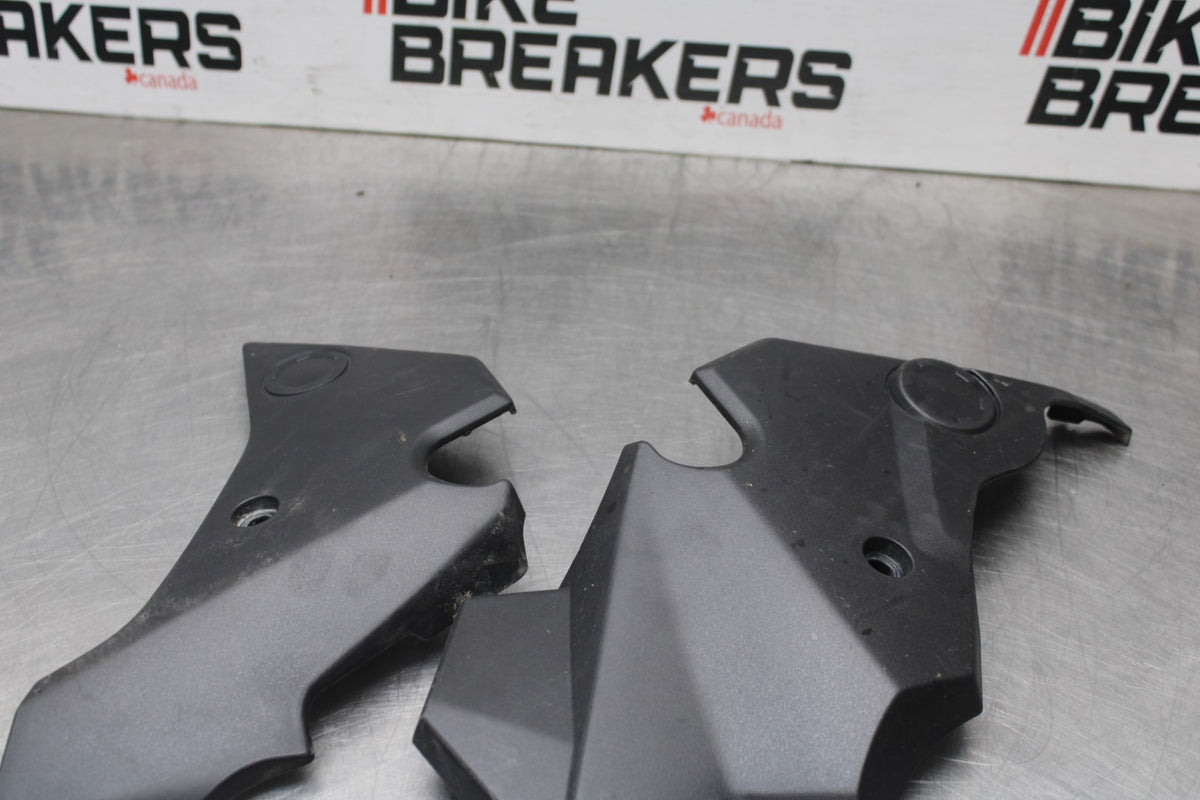 12-16 KAWASAKI NINJA 650 EX650F ABS RIGHT LEFT FRAME MID COVERS COWLS BB860