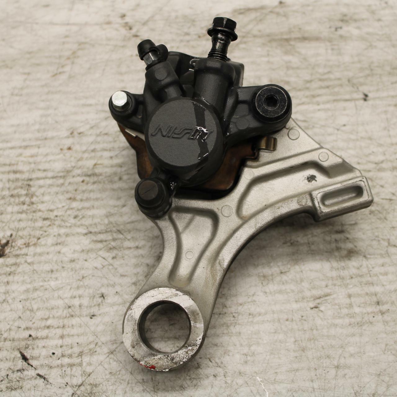 07-12 HONDA CBR600RR REAR BACK BRAKE CALIPER W MOUNT BRACKET BB309