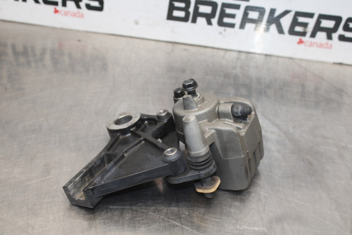 08 KAWASAKI NINJA 650 EX650 REAR BACK BRAKE CALIPER W MOUNT BRACKET BB797