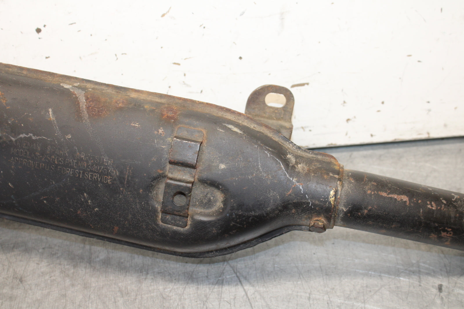 71-75 KAWASAKI F7 EXHAUST PIPE MUFFLER SLIP ON CAN SILENCER BB00