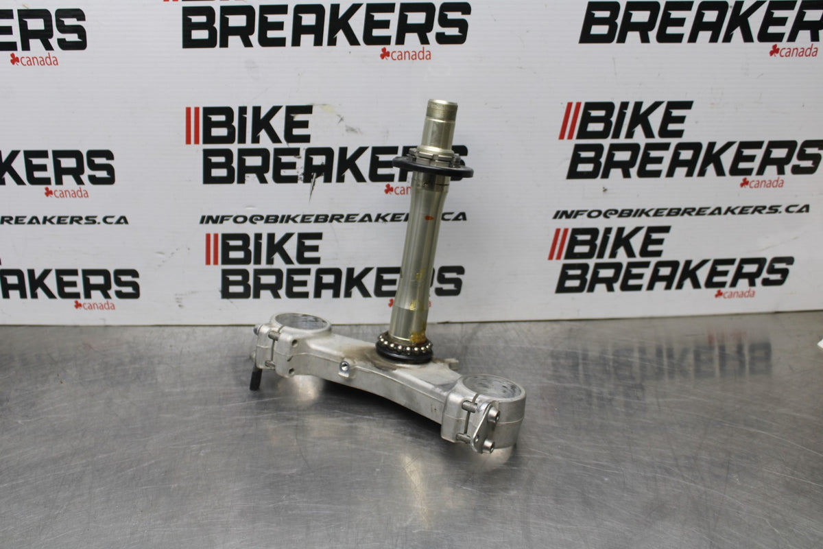 07-08 KAWASAKI NINJA ZX6R FRONT FORKS CLAMP LOWER TRIPLE TREE STEM BB855