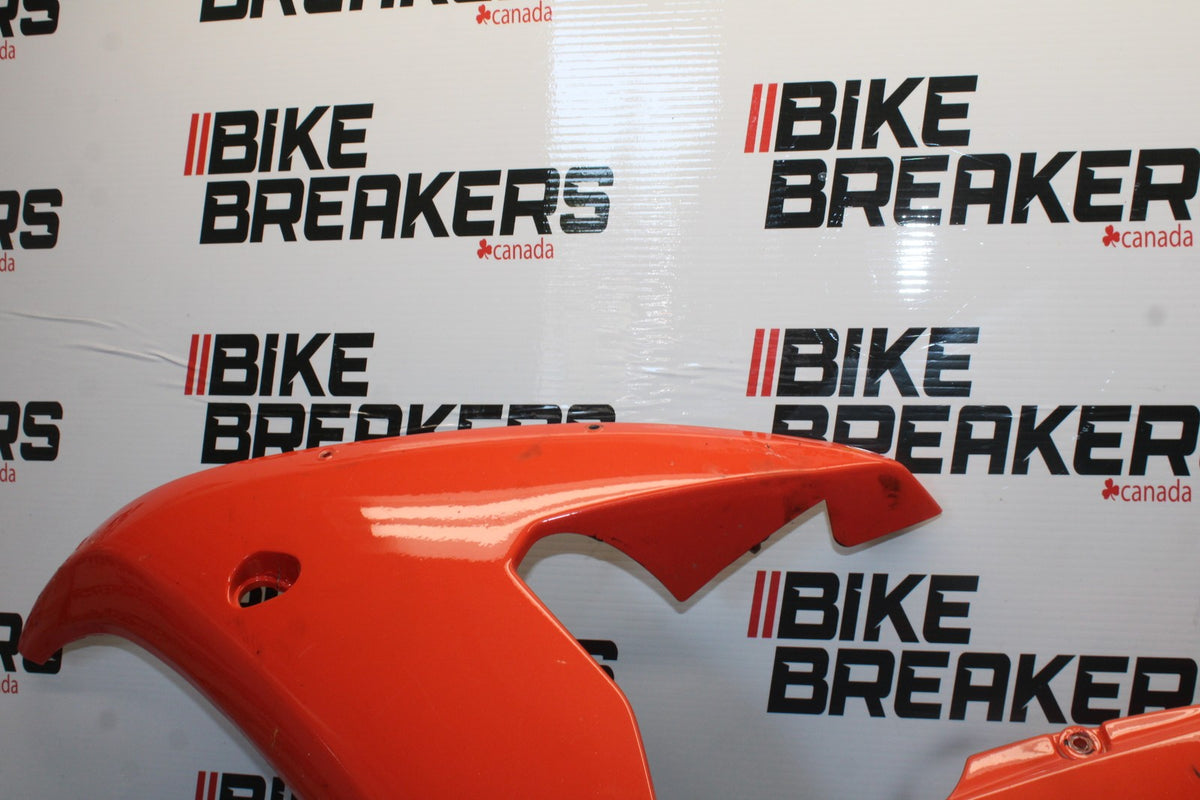 03-04 YAMAHA YZF R6 LEFT LOWER MID UPPER SIDE FAIRING COWL BB890