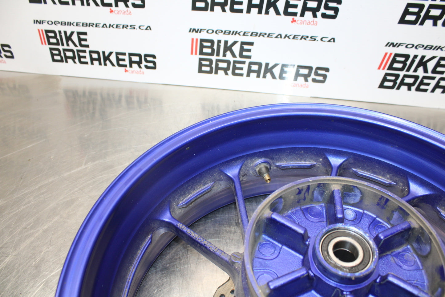 14-17 YAMAHA FZ07 REAR WHEEL BACK RIM & ROTOR BB162