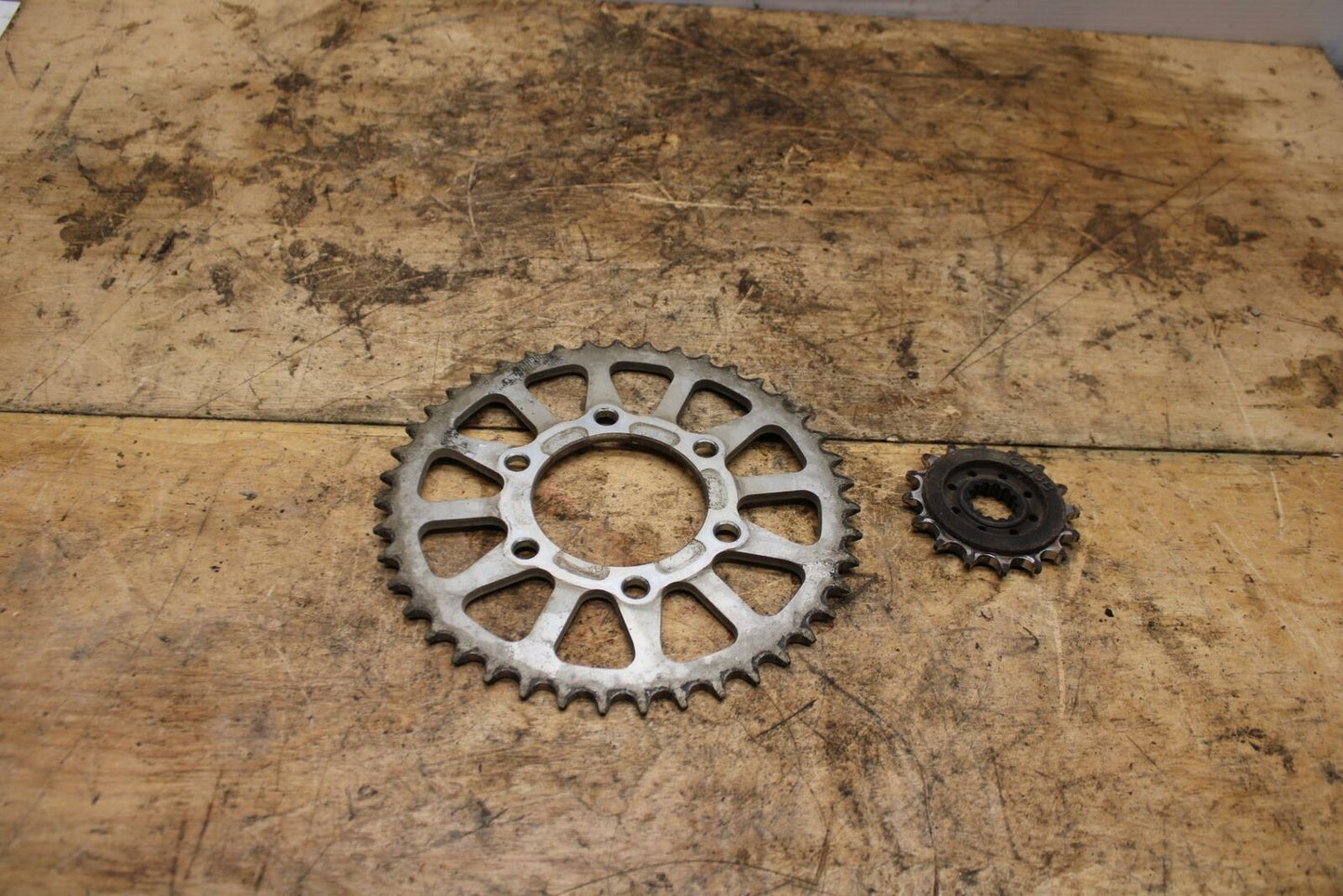 13-18 KAWASAKI NINJA ZX6R REAR BACK SPROCKET W FRONT SPROCKET BB342