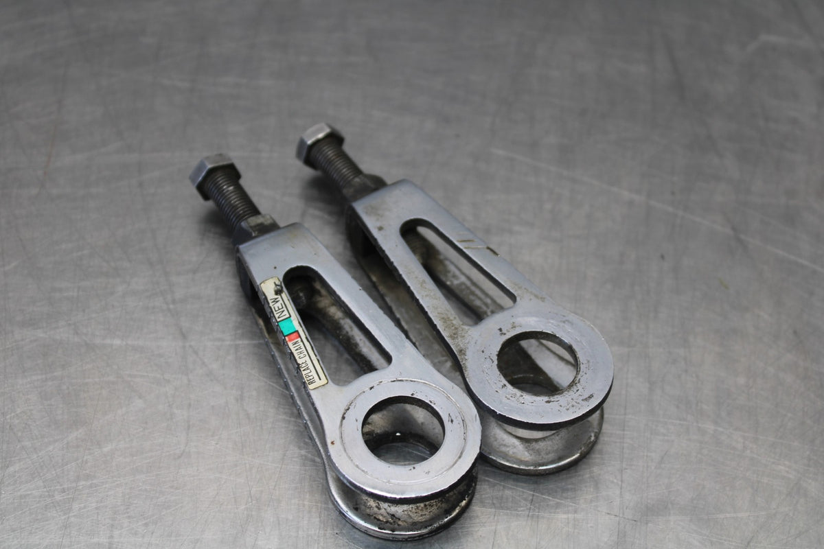 84 HONDA INTERCEPTOR 1000 VF1000F CHAIN TENSIONER ADJUSTMENT BRACKETS BB878
