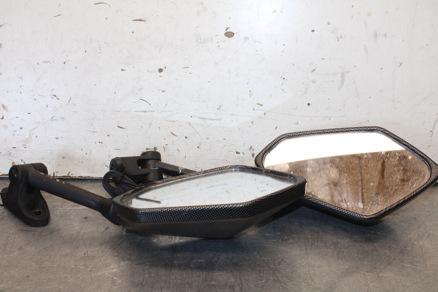 09-12 KAWASAKI NINJA ZX6R ZX600R REARVIEW MIRRORS SET PAIR BB656