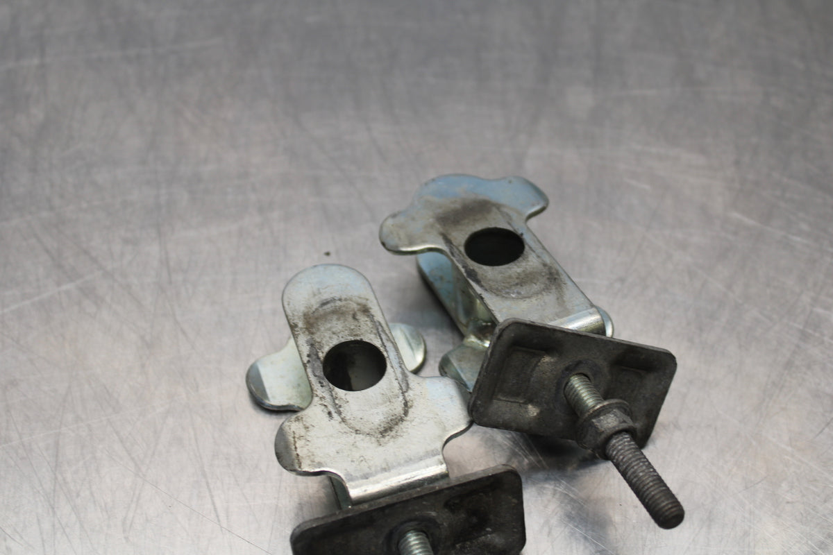 04-09 SUZUKI GS500F SWINGARM CHAIN TENSIONER ADJUSTMENT BRACKETS  BB165