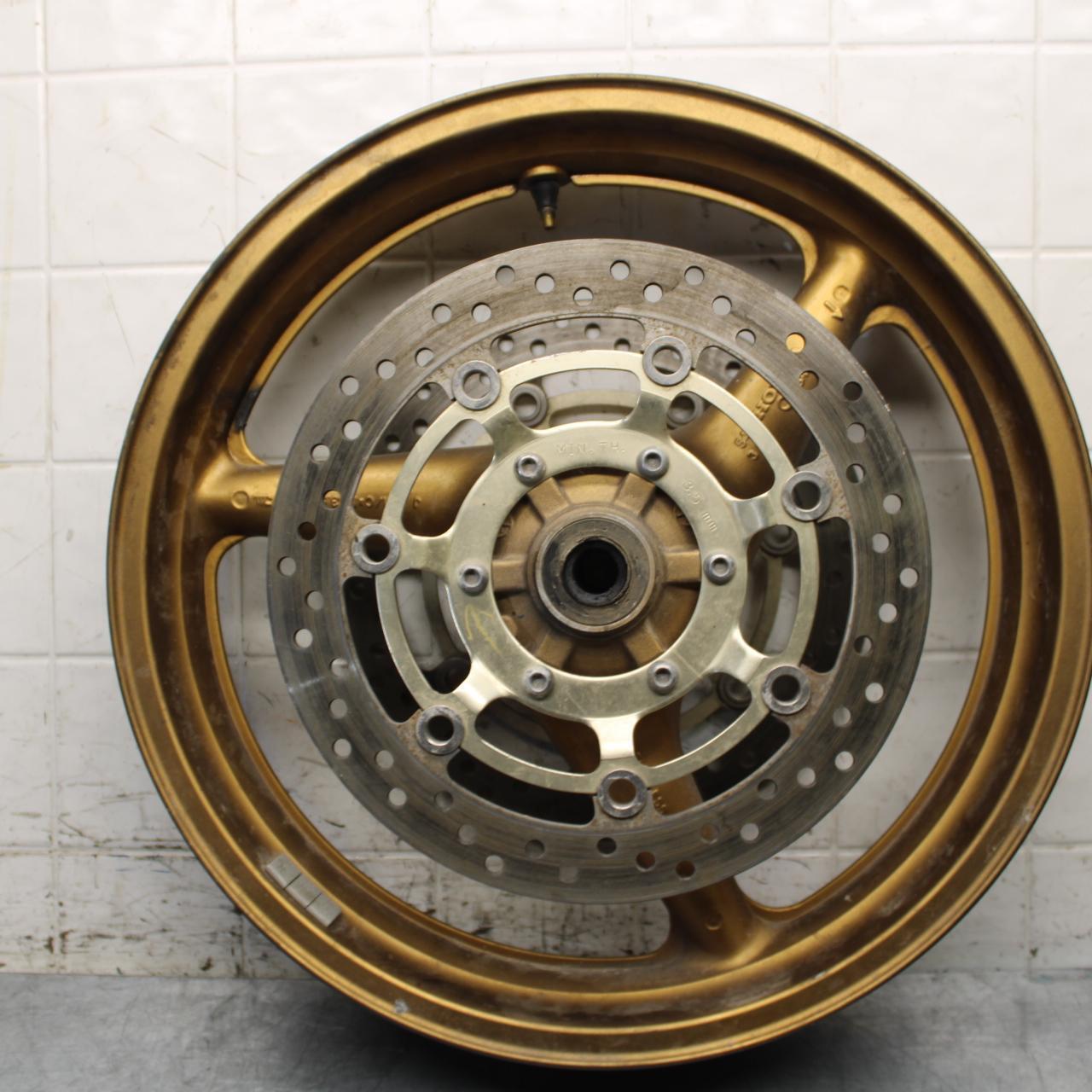 2006 Honda CBR600F4i FRONT LEFT RIGHT BRAKE ROTORS DISCS AND RIM WHEEL BB567