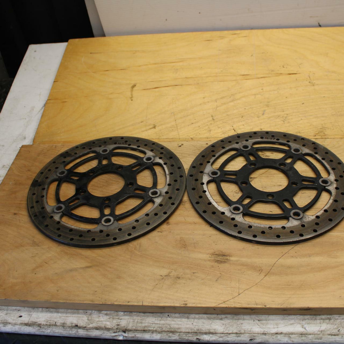 07-08 SUZUKI SV650 FRONT LEFT RIGHT BRAKE ROTORS DISCS BB316