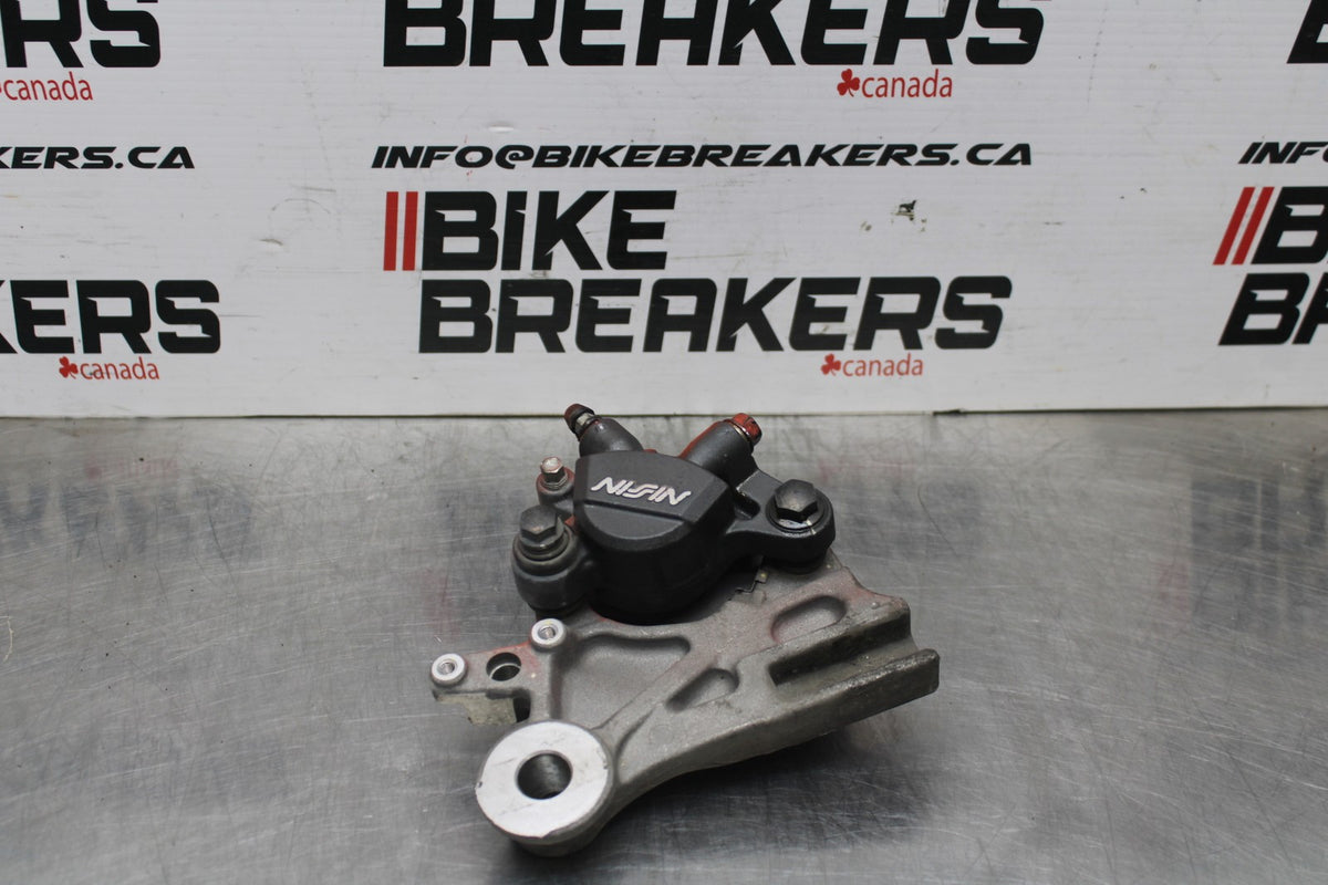 13-15 HONDA CBR500R REAR BACK BRAKE CALIPER W MOUNT BRACKET BB834