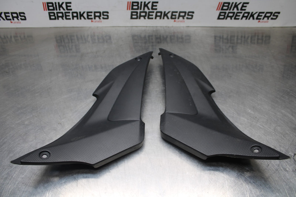 17-18 YAMAHA YZF R3 RIGHT LEFT FRONT SIDE SEAT PANELS TRIMS COWLS FAIRINGS BB788