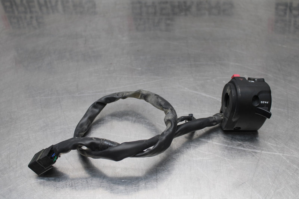 13 KAWASAKI NINJA 650 EX650F ABS LEFT CLIP ON HANDLE HORN SIGNALS SWITCH BB828