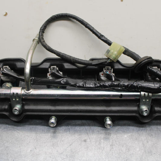 2007 Yamaha YZF R6 SECONDARY FUEL INJECTORS TOP AIRBOX GAS RAIL BB80