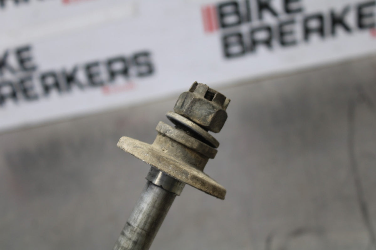 06 KAWASAKI KLR650 REAR AXLE BACK WHEEL RIM PIVOT BOLT AXEL BB919
