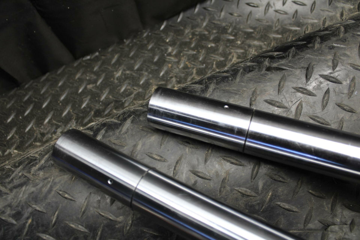 86 SUZUKI GS750ES FRONT FORKS SHOCK SUSPENSION SET PAIR BB233