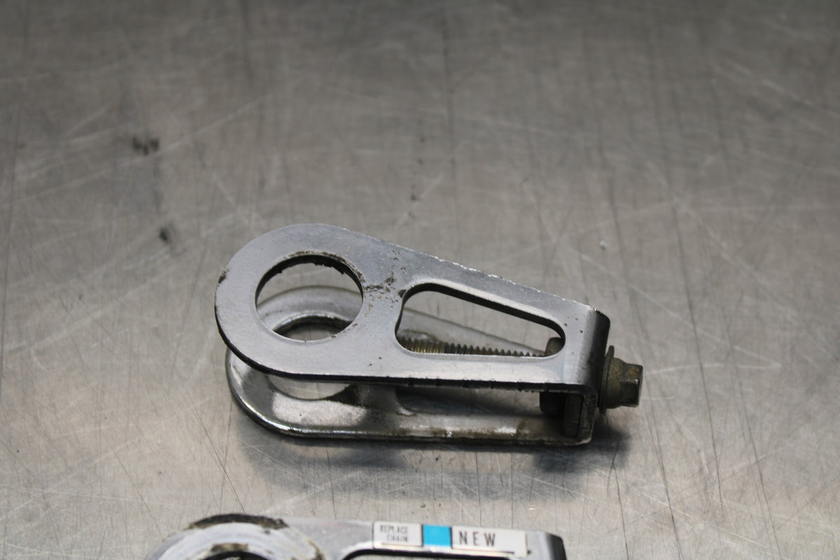 01-06 HONDA CBR600F4I SWINGARM CHAIN TENSIONER ADJUSTMENT BRACKETS  BB778