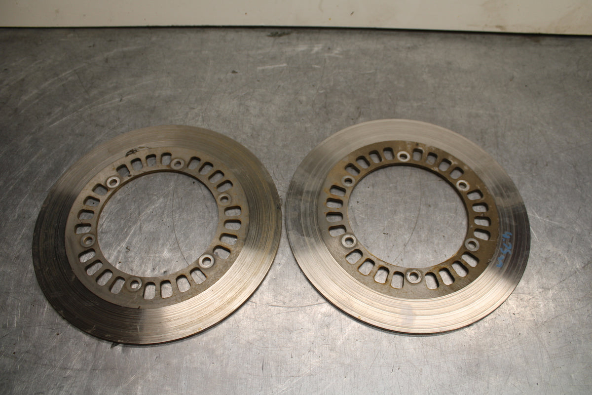 1984 Yamaha Virago 1000 FRONT LEFT RIGHT BRAKE ROTORS DISCS BB117