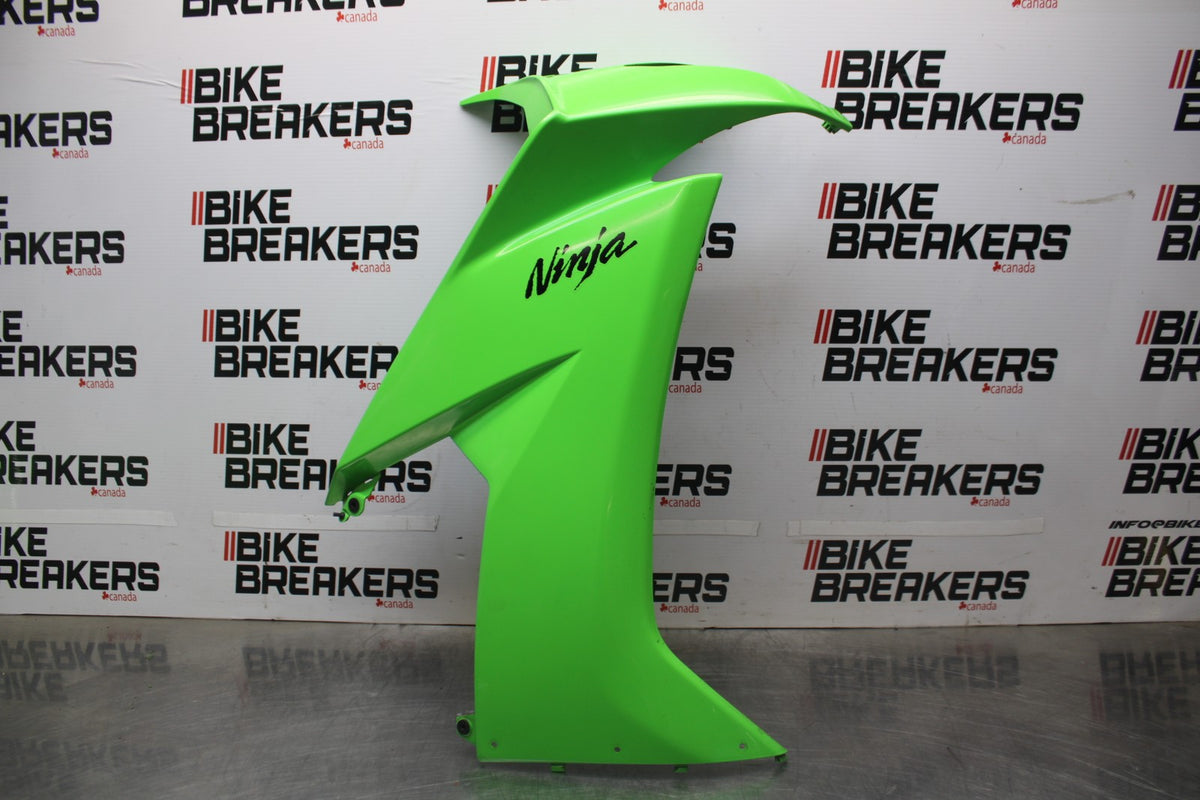 08 KAWASAKI NINJA ZX10R RIGHT MID UPPER SIDE FAIRING COWL PLASTIC BB902