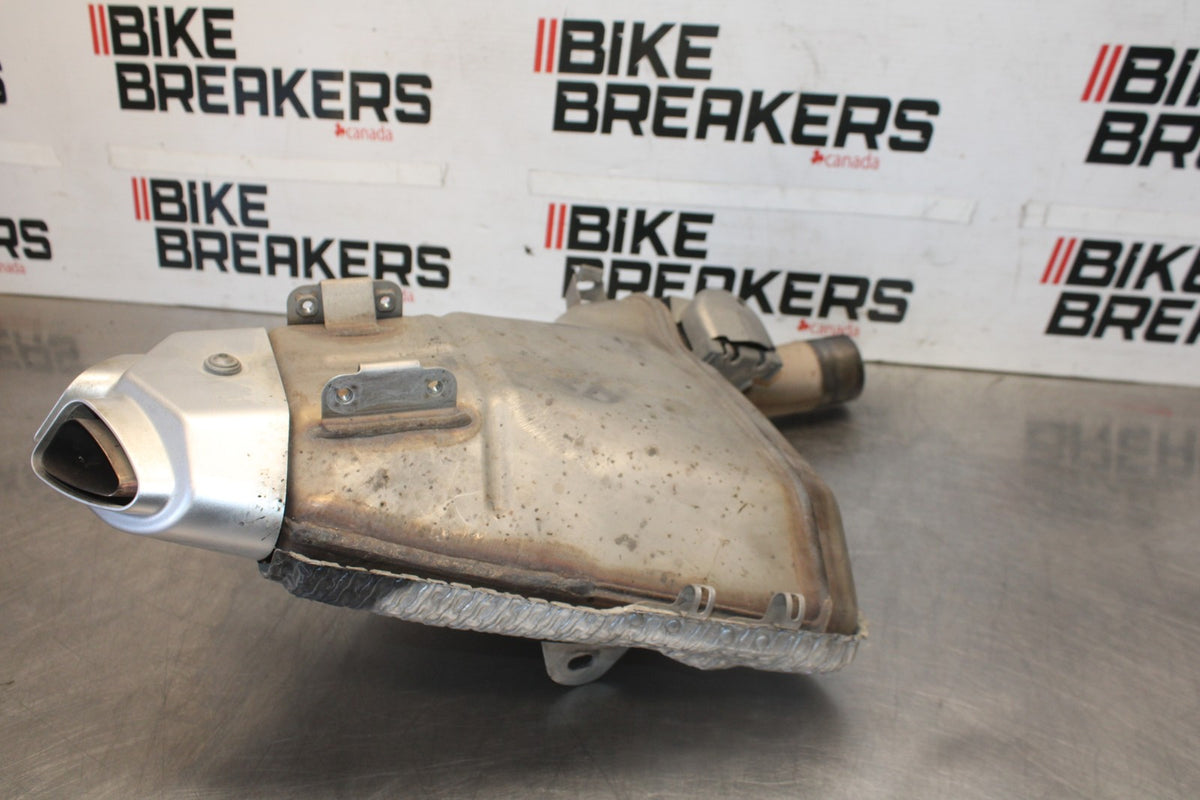 07-08 KAWASAKI NINJA ZX6R EXHAUST PIPE MUFFLER SLIP ON CAN SILENCER BB937